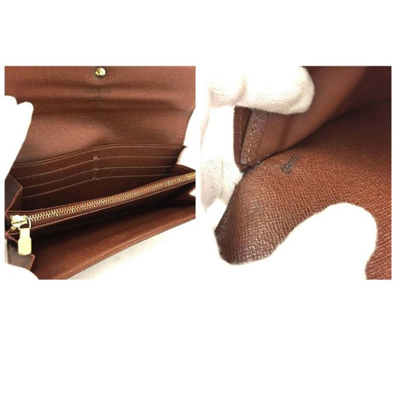 💯 Auth Louis Vuitton Sarah Bifold Wallet Monogram - Picture 8 of 8